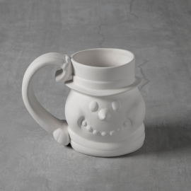 Ceramic Bisque Snowman Mug